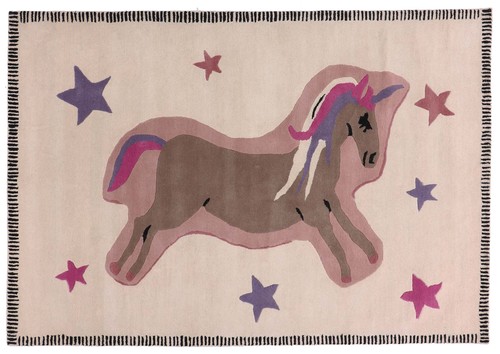 Tappeto lana unicorno - tappeto, in
