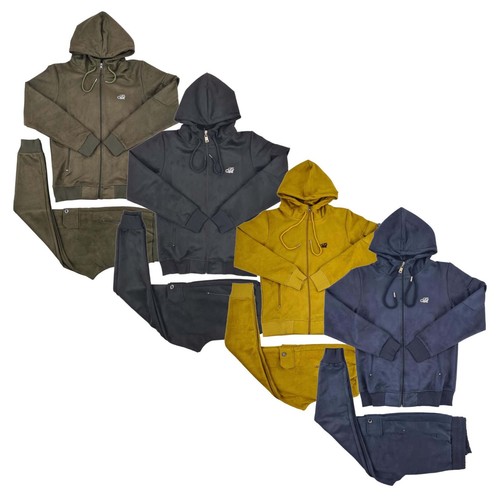 Time money uomo velour tuta - is,
