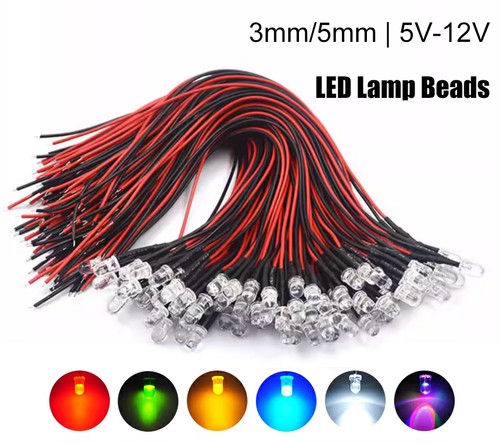 Perline lampada led 3mm 5mm - lampada, 3mm/5mm