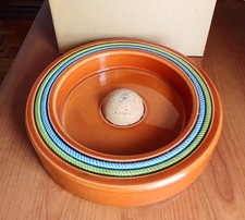 Posacenere batti pipa ceramica Multicolore Cm 22 Diametro Made In Italy 