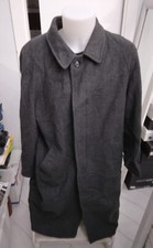Cappotto 100% lana usato uomo man Tg 54 grigio XXC252L