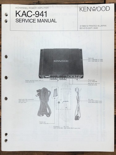 Kenwood kac 941 amplificatore - kenwood, kac-941