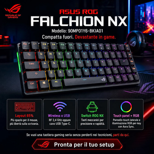 Asus rog falchion tastiera - rog, nx