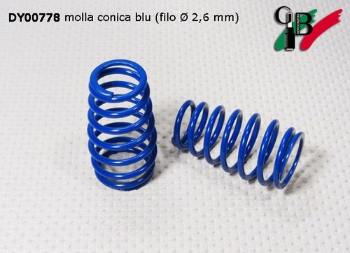 Molla conica blu filo - conica, (filo
