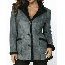 Giaccone donna in eco montone