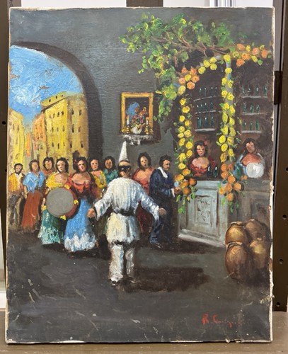 Quadro olio tela 40x50cm - su,
