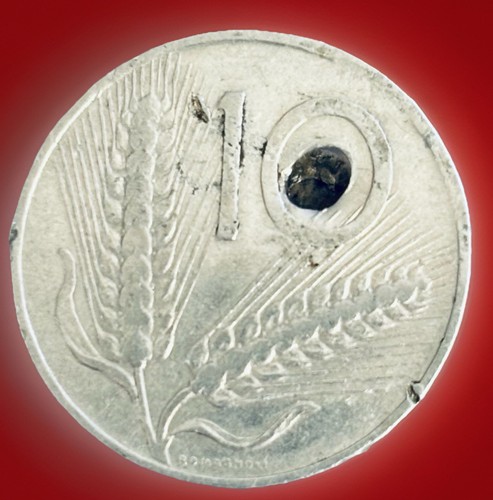 Moneta italiana lire - moneta, 10