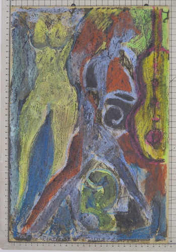 Quadro espressionista nudo - quadro,