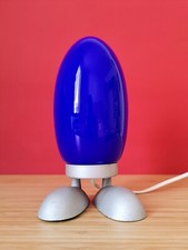 Rara lampada da comodino FJORTON blu Dino Egg di Tatsuo Konno per IKEA anni 90