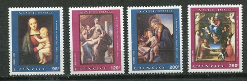 Congo 1992 quadri natalizi - 1992,,