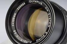 Olympus Zuiko 135mm f:3,5 Teleobiettivo N°220989  + Skylight Japan 1980s