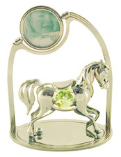 CAVALLO ARGENTATO CON PICCOLA