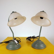 coppia di abat jour in metallo