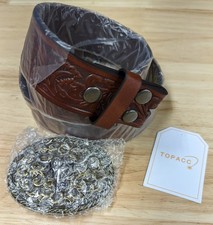 Cintura stile western in pelle