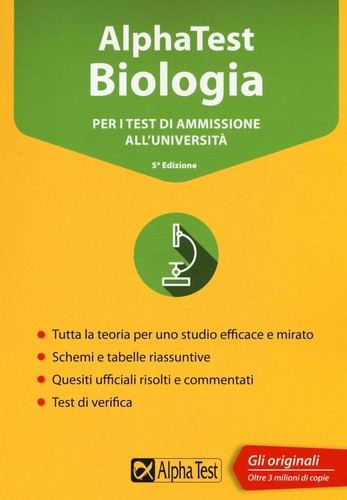 Alphatest biologia per test - alphatest,