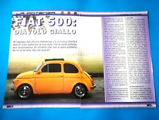 CLIPPING DI GIORNALE FOTO FIAT 500 TUNING DA COLLEZIONE - (77)