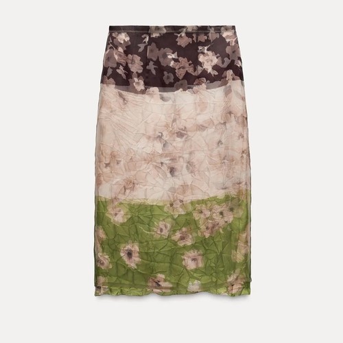 Gonna organza stampata zara - gonna,