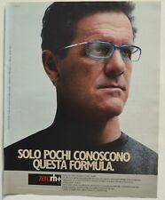 Pubblicità advertising clipping occhiali Andro Zerorh+ Fabio Capello 2006