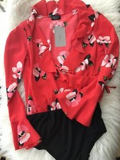 Body camicia ZARA rosso stampa