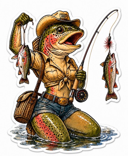 Adesivo pesca mosca - adesivo,