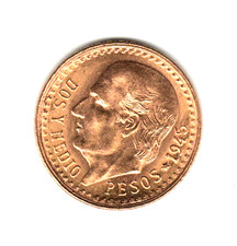 MONETA  ORO  MESSICO 2,5 PESOS