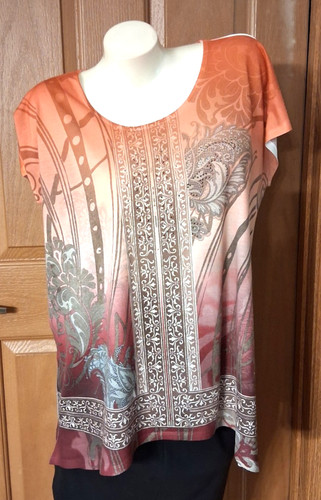 Shirt arancione taglio laser - t-shirt,