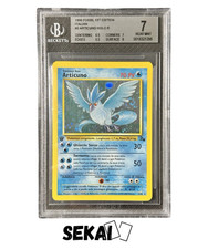 POKEMON BGS 7 ARTICUNO FOSSIL PRIMA EDIZIONE ITALIANO 2/62 HOLO - NEAR MINT 1ST