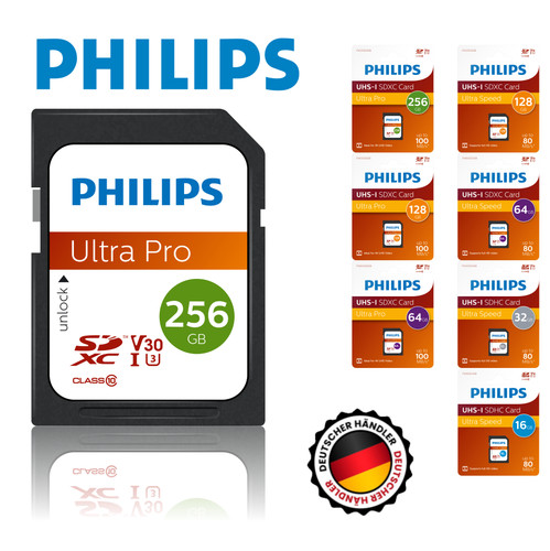 Philips scheda 16gb 32gb - sd,