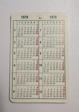 ROLEX 1978 Calendar Card 1675