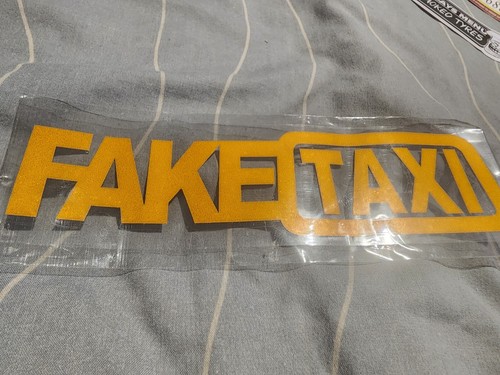Fake taxi sticker decal 20cm - fake,