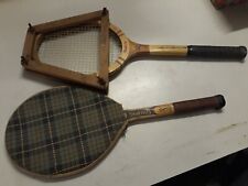 (C02) 2 racchette Tennis in legno anni 1970-1980 Spalding Tournament Int e Match