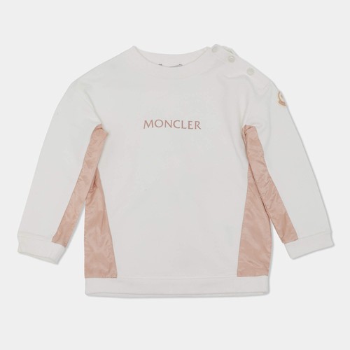 Felpa moncler bianca con - felpa,