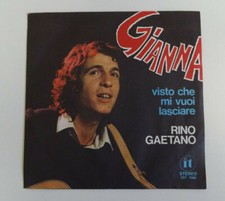 Vinile Rino Gaetano Gianna Visto che mi vuoi lasciare - Stereo ZBT 7086 45 giri