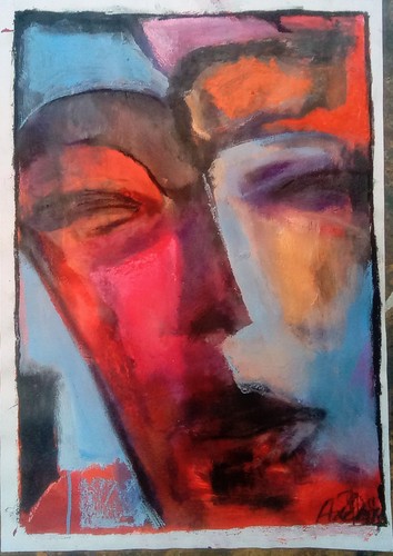 Quadro volto carta 63x44cm - quadro,