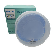 Philips AVENT Sterilizzatore a Vapore per Microonde per 4 Bottiglie e Accessori Bianco