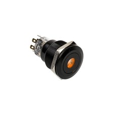 DimasTech Vandalismusschalter/-taster 22mm Blackline Dot RGB Stahl black PD219