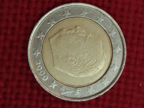 Moneta rara euro del - rara, da