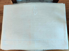 Lenzuolo/Telo Antico Pura Canapa Monogramma BT Orlo a Giorno Tessile Arredo