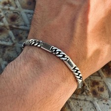Bracciale uomo catena sterling
