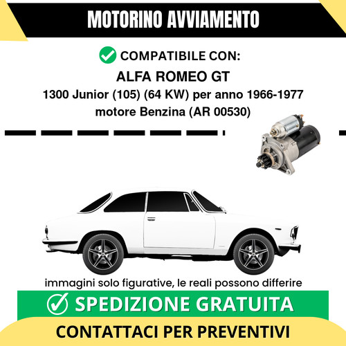 Motorino avviamento alfa romeo - alfa,