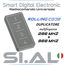 Radiocomando cancello universale duplicatore telecomandi automazioni GRIGIO