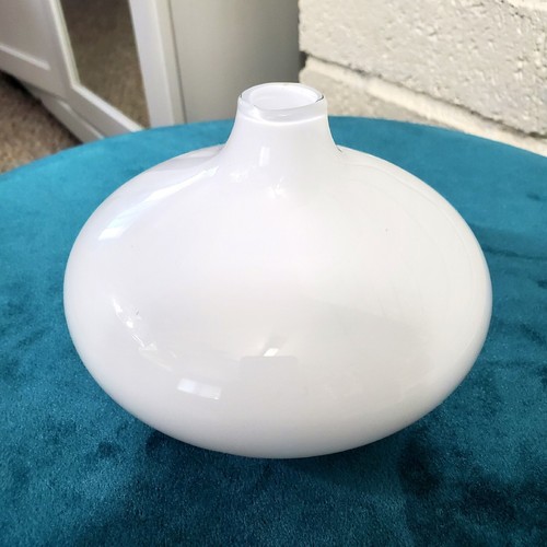 Vaso bud vetro arte bianco - vaso,