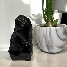 Torre pietra vera Ossidiana Grezza Taglio Naturale Protezione Collezione