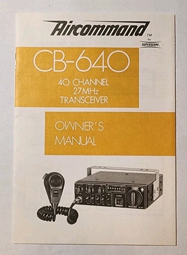 Superscope aircommand 640 - superscope,