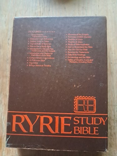 1978 nas ryrie study bible - bible, in