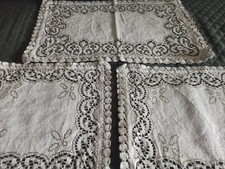 Handmade Crochet Set 3 Centrini uncinetto fatti a mano Vintage 