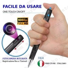 PENNA TELECAMERA VIDEOCAMERA INTEGRATA VIDEO E AUDIO BATTERIA A LITIO USB