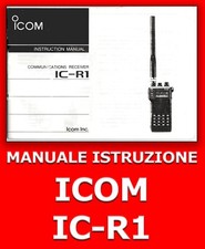 ICOM INSTRUCTION MANUAL IC-R1 radioamatore trasmettitore ricevitore OM 144