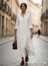 Abito midi Zara panna taglia S