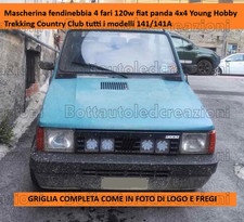 Mascherina fendinebbia 4 fari 120w fiat panda 141 4x4 Young Hobby Trekking
